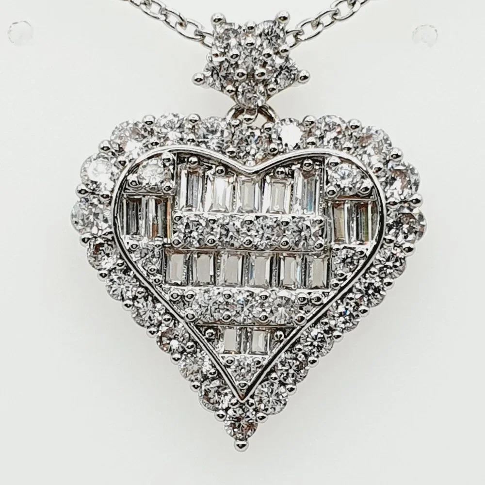 💥 Lovely Latest Full Zircon Pendent Necklace for Women, EVGG1013 - Picture 3 of 12